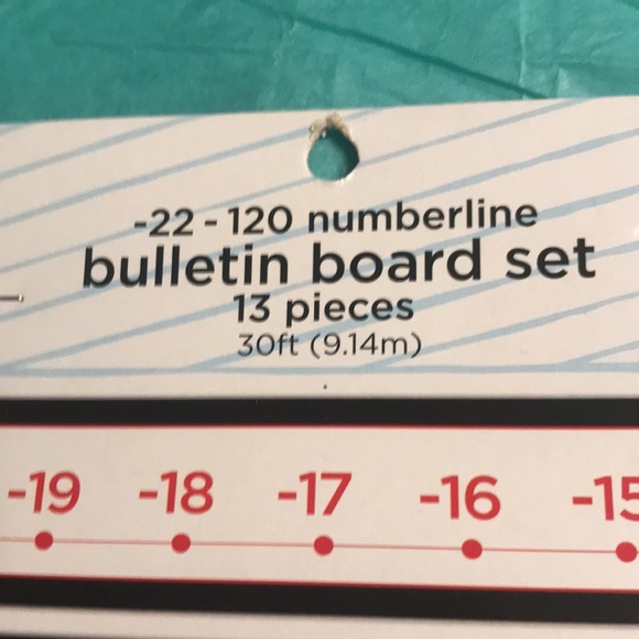 New Making the Grade -22 to 120 Number-line Bulletin Board Set 13 Pieces - Picture 3 of 4